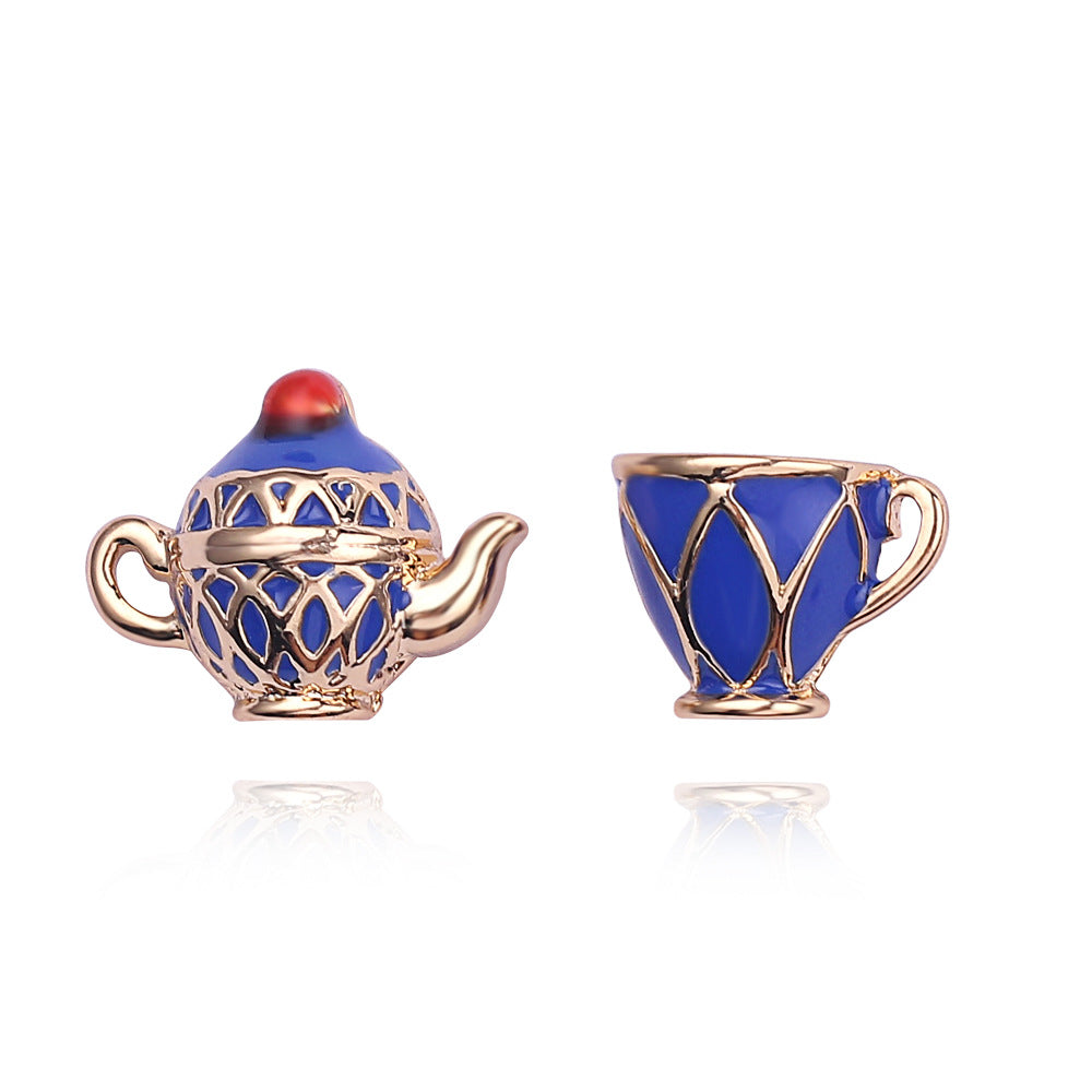 Wholesale Enamel Teacup Alloy Necklaces